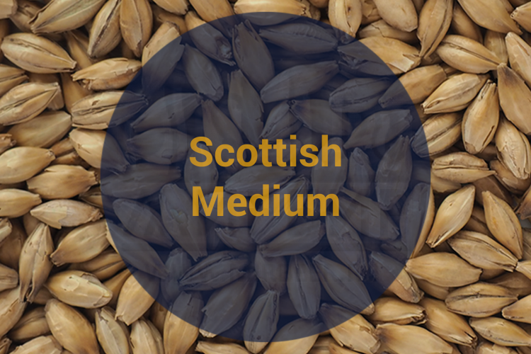 Солод Scottish Medium 25 ppm Malt (Crisp), 1 кг.