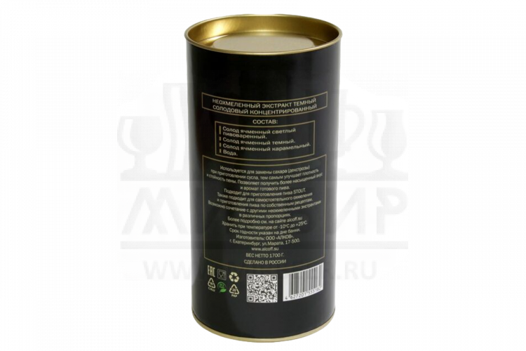 Неохмелённый экстракт ALCOFF "MALT EXTRACT DARK" тёмный, 1.7 кг.