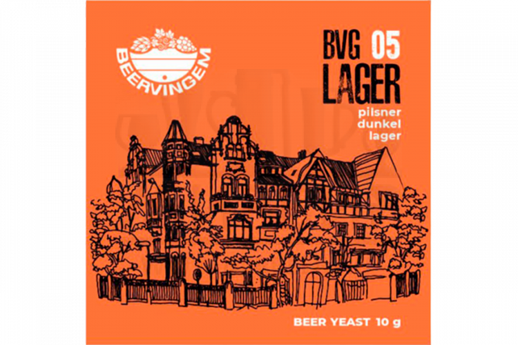 Дрожжи Beervingem для светлого пива "Lager BVG-05", 10 г