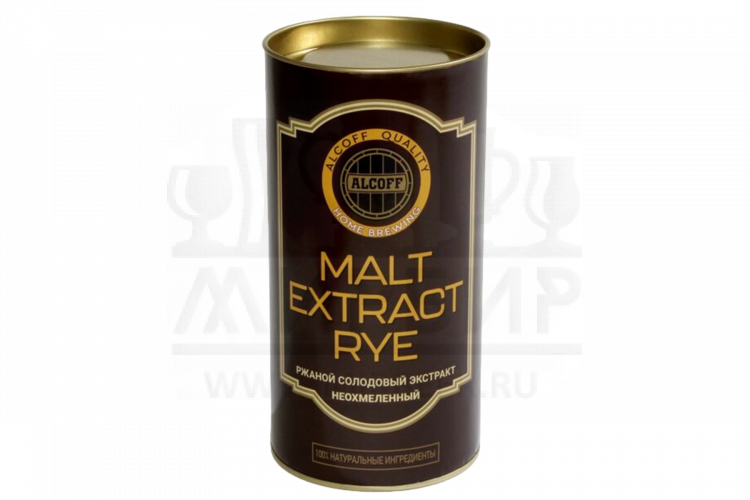 Неохмелённый экстракт ALCOFF "MALT EXTRACT RYE" ржаной, 1.7 кг.