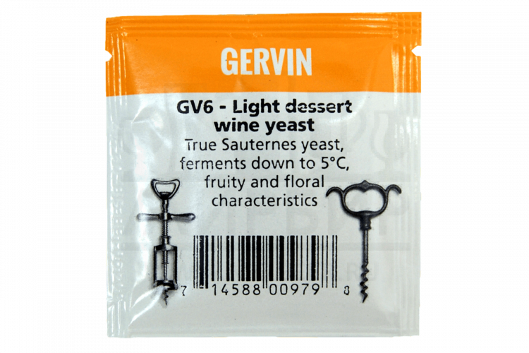 Винные дрожжи Gervin "Light Dessert Wine GV6", 5 г
