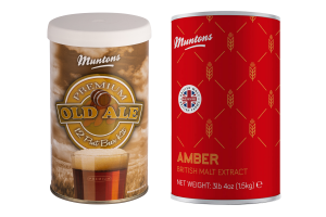 Комплект: Muntons "Old Ale", 1,5 кг + Muntons "Amber", 1,5 кг