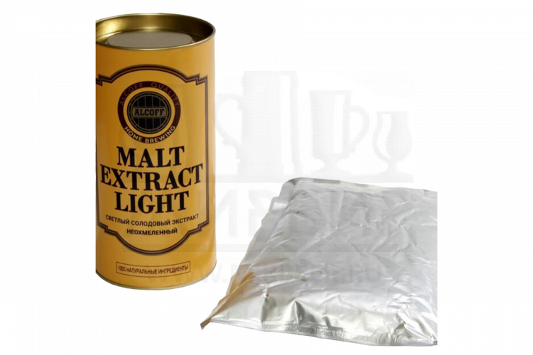 Неохмелённый экстракт ALCOFF "MALT EXTRACT LIGHT" светлый, 1.7 кг.